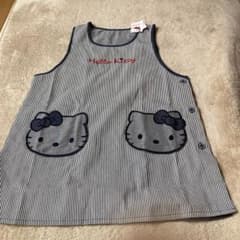 ハローキティミミィ 保育士エプロンM-L デニムネイビーしまむら