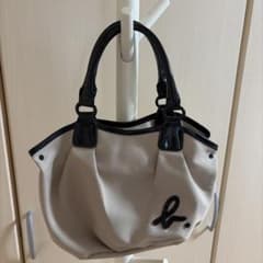 agnes b. VOYAGE トートバッグ ベージュ ブラックのサムネイル