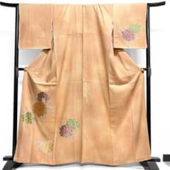 訪問着　身丈169　裄68　刺繍　饅頭菊　桔梗　梅花　着物　051b p 訪問着 身丈164 裄68 刺繍 桔梗 花模様 正絹 着物 033b p - メルカリ