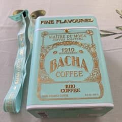 日本未上陸 バチャコーヒー BACHA COFFEE 空箱 空缶 リボン付き - メルカリ