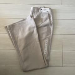 GU 丈長め ストレッチフレアパンツのサムネイル
