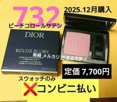 ✨極美品✨ディオールスキン ルージュブラッシュ 732 ピーチコロール