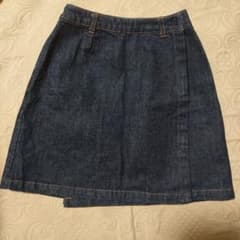 【i·n·e】デニム巻きスカート　1サイズ(S)のサムネイル