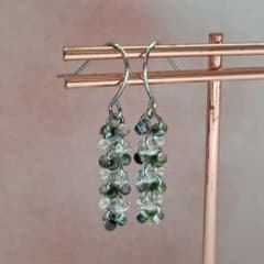 No.474 チェコビーズ ファルファーレのピアス - メルカリ