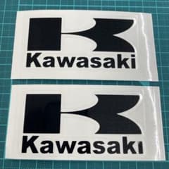 Kawasaki ステッカー ブラック 2枚セットのサムネイル