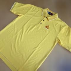 値下げ le coq sportif golfポロシャツ メンズM 黄色のサムネイル