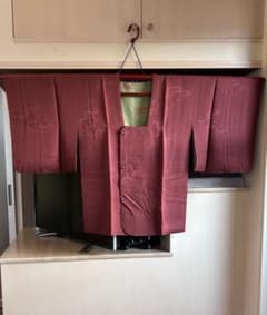 道行コート　臙脂色のサムネイル