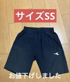 ディアドラ　テニス　ハーフパンツ　黒　ジュニア　キッズ　サイズSSのサムネイル