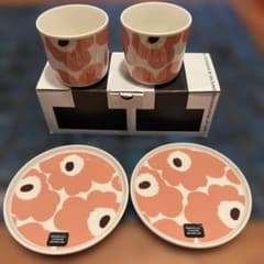 【希少】新品未使用marimekko ウニッコ ピンク×オフホワイト4点 m66291654115_1.jpg?1775034835