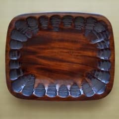 香川漆器 象谷塗 天然木 長方形 盆トレー・器・菓子・フルーツ皿