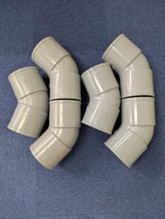 旭有機材 AV TSエルボ45° 150A 塩ビ PVC 継手 6個のサムネイル
