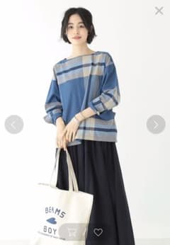 BEAMS BOY / ボーイ ビッグタータン バスクシャツのサムネイル