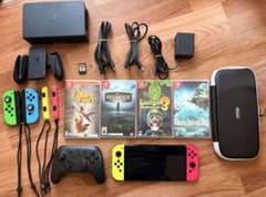 Nintendo Switch 本体 コントローラー ソフトセットのサムネイル