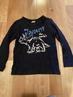 SUNDEWDROP 恐竜 長袖Tシャツ 110 ブラックのサムネイル