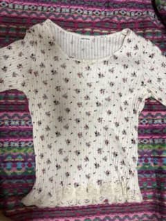 L'EST ROSE 花柄 リブ カットソー　Tシャツのサムネイル