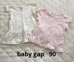 baby gap ベビーギャップ　ピンク　ホワイト　トップス 2枚セットのサムネイル