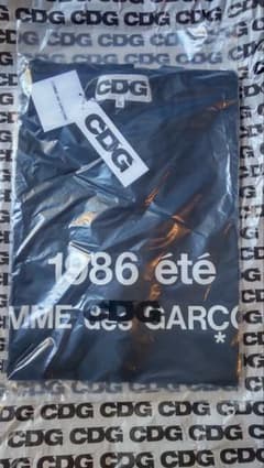 黒XL新品未使用正規品CDGcdgコムデギャルソン1986 ete ロゴTシャツ