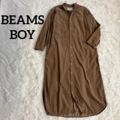 [착회 ◎]BEAMS BOY US 아미 원피스 코듀로이 브라운
