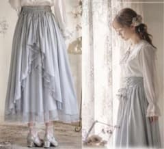 axes femme POETIQUE バッスル ロングスカート 編み上げレースのサムネイル