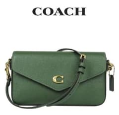 コーチCOACHショルダーバック ウィン クロスボディ ダークグリーン