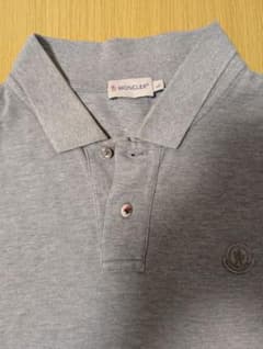 MONCLER モンクレール グレー 半袖ポロシャツ L - メルカリ