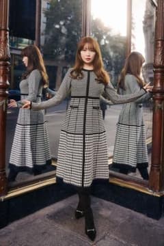 n*o様 her lip to Montaigne Knit Long Dres Herlipto Montaigne Knit Long Dress - メルカリ