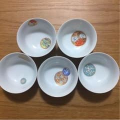 深川製磁   寿赤絵  仙茶碗揃のサムネイル