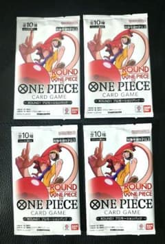 未開封】ラウンドワン ONE PIECE カードゲーム ワンピース 4パック