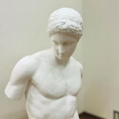 状態良好】堀石膏制作 円盤投げ 半身像 アンティーク像 H‑012 - メルカリ