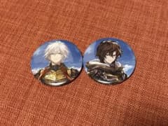 ルシフェル サンダルフォン グラブル 缶バッジ どうして空は蒼いのか