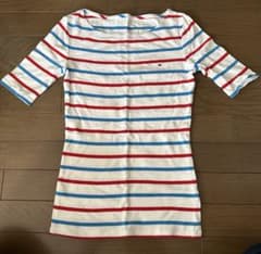 TOMMY HILFIGER ボーダーカットソー 五分袖のサムネイル