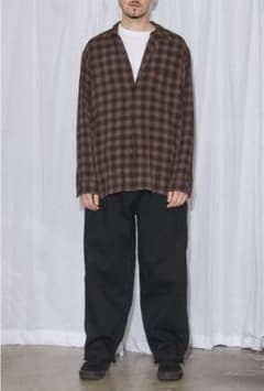 COMOLI コモリ レーヨンオープンカラーシャツ サイズ1 2019ssのサムネイル