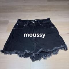 MOUSSY ブラック デニム ショートパンツのサムネイル