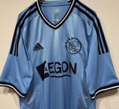 美品 アディダス アヤックス 11/12 ユニフォーム ゲームシャツ ブルー M 美品 アディダス アヤックス 11/12 ユニフォーム ゲームシャツ