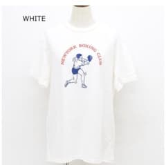 THE SHINZONE シンゾーン ボクシング プリント Tシャツ ホワイト