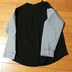 チェック切り替えシャツスリーブサボこ様専用のサムネイル