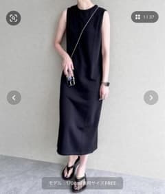 カットノースリーブワンピース　967252のサムネイル