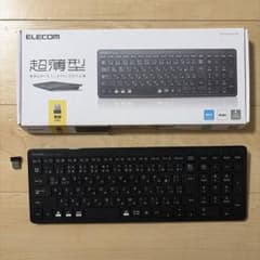 ELECOM ワイヤレスキーボード TK-FDP099TBKのサムネイル