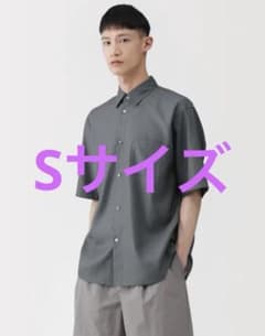 新品未使用】 MUJI Labo 和紙混ドビー織り 半袖シャツ S - メルカリ