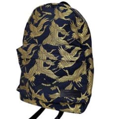美品】 ワンダーファブリック 西陣織 黒金鶴 リュック 和柄 - メルカリ