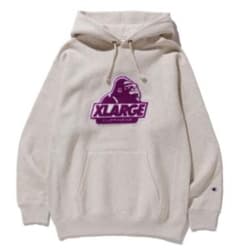 『新品』x-large×Champion コラボパーカーのサムネイル