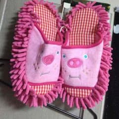 豚さんお掃除スリッパのサムネイル