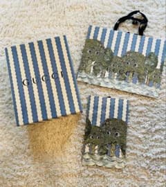 【貴重】GUCCI ヒグチユウコ コラボ ボックス大&ショッパー大小 3点セットのサムネイル
