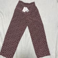 【新品未使用】SLOBE IENA花柄パンツ　36のサムネイル