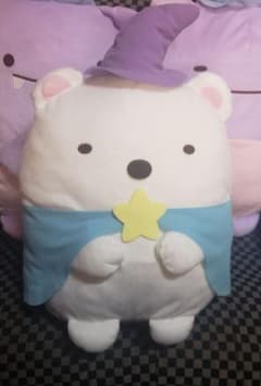 すみっコぐらし 青い月夜のまほうのコ XLぬいぐるみ しろくまのサムネイル