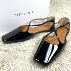 新品級』PIPPICHIC AMBER toe shoes 6 ストラップ 黒 - メルカリ