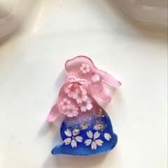 レジン ヘアゴム 夜桜うさぎ - メルカリ