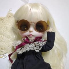 ブライスドール用 ラウンドサングラス ゴールドフレームのサムネイル