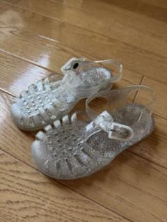 meduse 透明グリッターサンダル