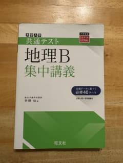 大学入学共通テスト 地理B集中講義 宇野仙 旺文社のサムネイル